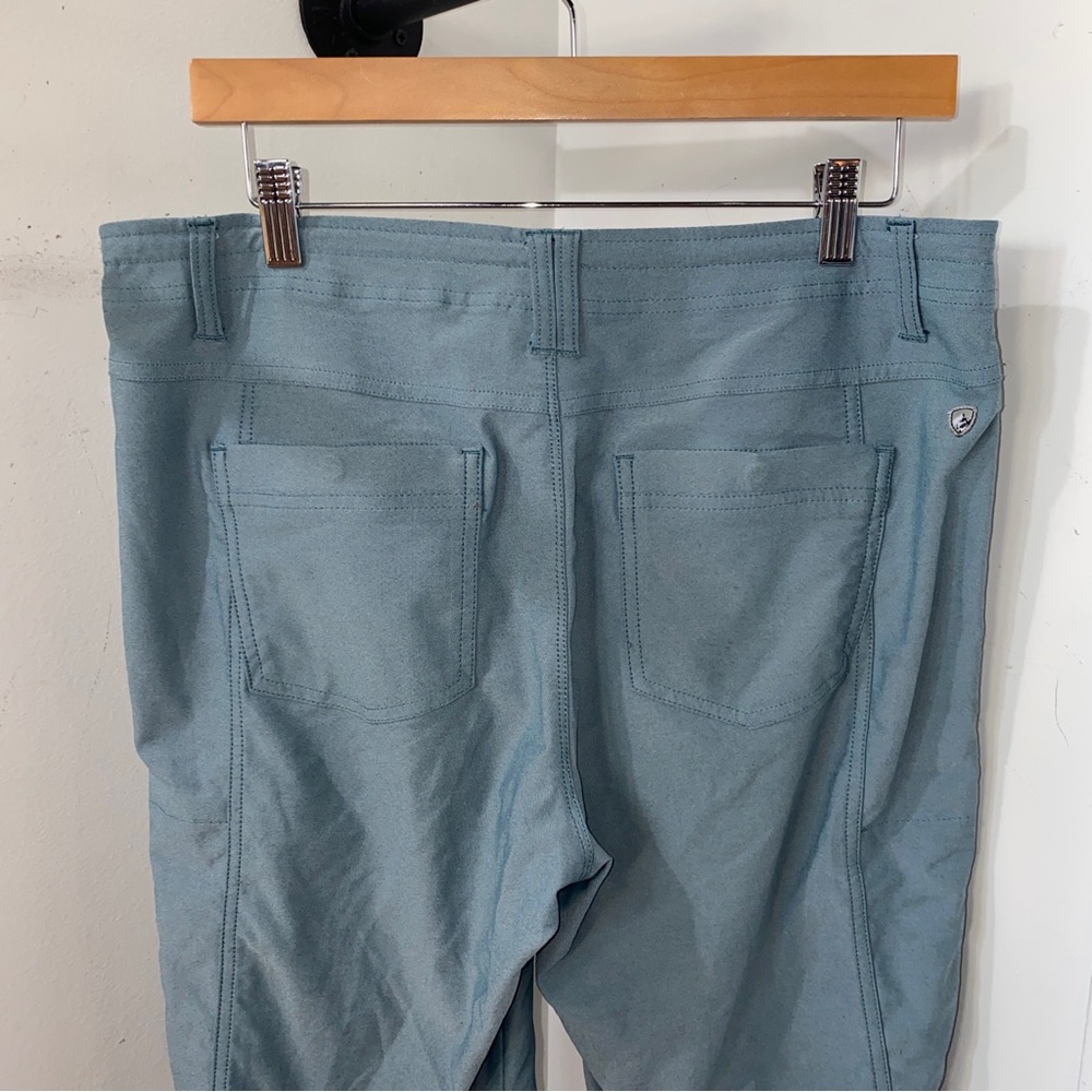 Kuhl Legendary Capri Pants Womens 10 Blue Nylon Stretch Hiking Travel Outdoor - Picture 4 of 9